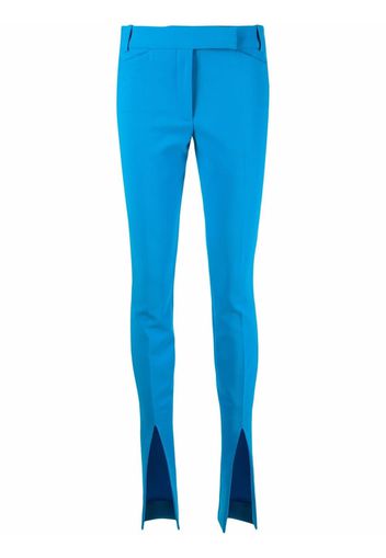 The Attico front slit tailored trousers - Blu