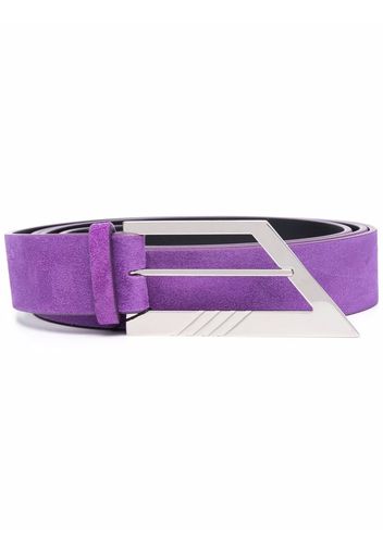 The Attico pointed leather belt - Viola