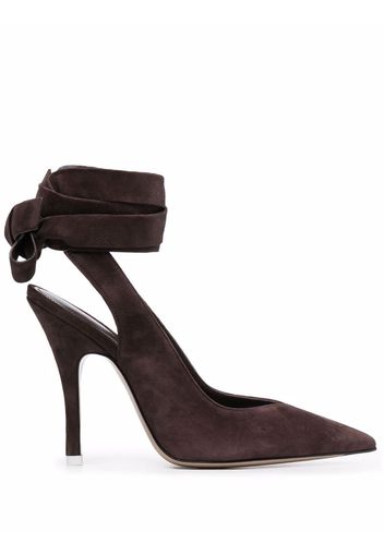 The Attico Venus suede pumps - Marrone