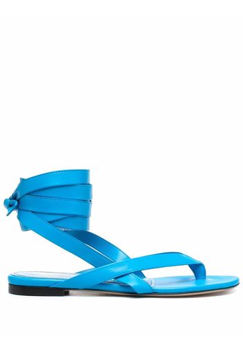 The Attico Beth flat thong sandals - Blu