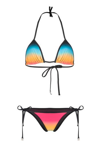 The Attico bikini con stampa - Nero