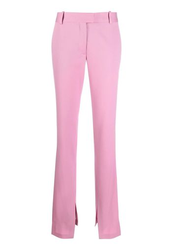 The Attico slit-detail tailored trousers - Rosa