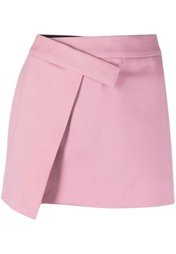 The Attico drape-detail mini skirt - Rosa