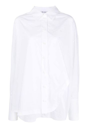 The Attico Diana asymmetric button-up shirt - Bianco