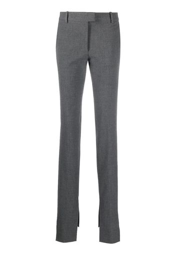 The Attico Pantaloni sartoriali con spacco - Grigio