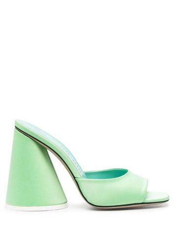 The Attico Luz 120mm block-heel sandals - Verde