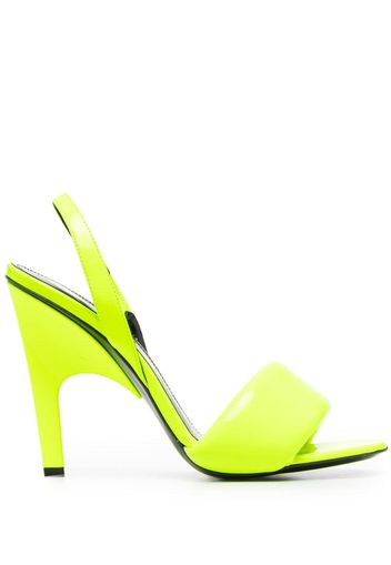 The Attico slingback open-toe sandals - Giallo