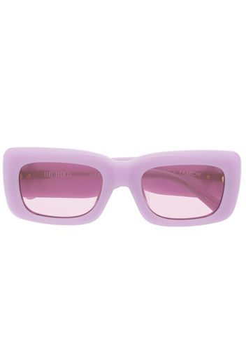 The Attico mini Marfa rectangular-frame sunglasses - Viola