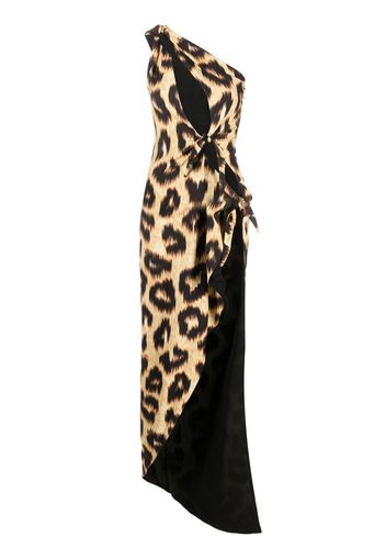 The Attico leopard-print maxi dress - Giallo