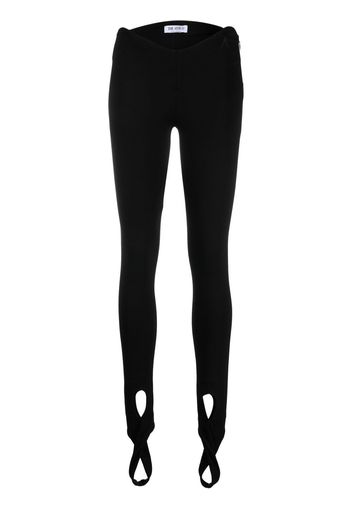 The Attico stirrup leggings - Nero