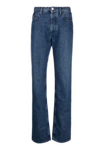 The Attico straight-leg denim jeans - Blu