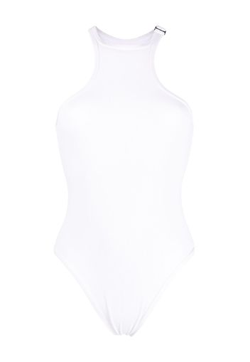 The Attico racerback ribbed swimsuit - Bianco