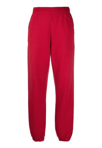 The Attico Pantaloni sportivi con stampa logo - Rosso