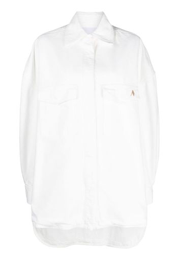 The Attico Giacca-camicia con ricamo - Bianco