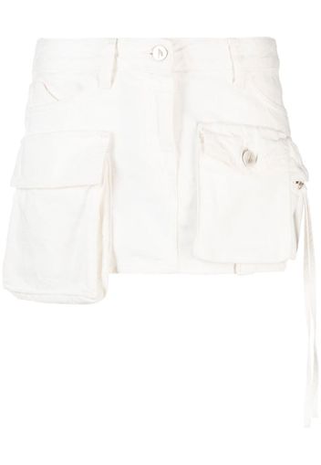 The Attico wrap-effect miniskirt - Bianco