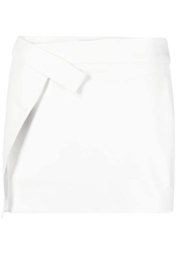 The Attico Cloe wrap mini skirt - Bianco