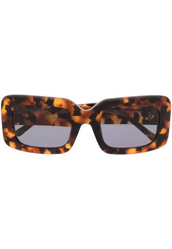 The Attico Jorja square-frame sunglasses - Marrone