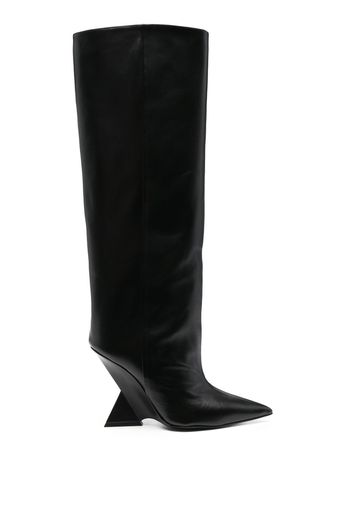 The Attico Cheope knee-high 105mm boots - Nero