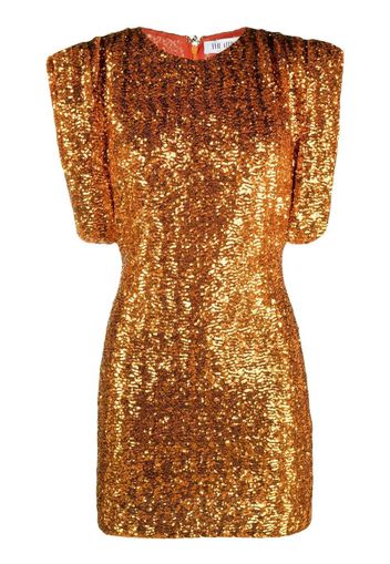 The Attico sequin-embellished mini dress - Arancione