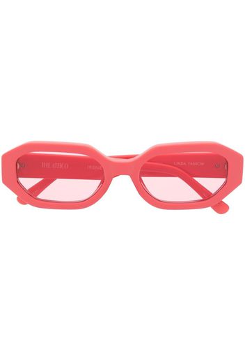 The Attico Irene oval-frame sunglasses - Rosa