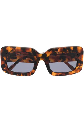 The Attico x Linda Farrow Jorja square-frame sunglasses - Marrone