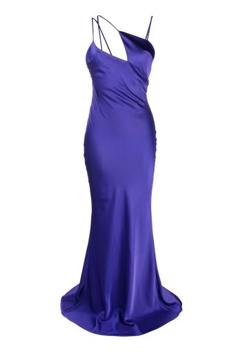 The Attico Melva asymmetric sleeveless gown - Viola