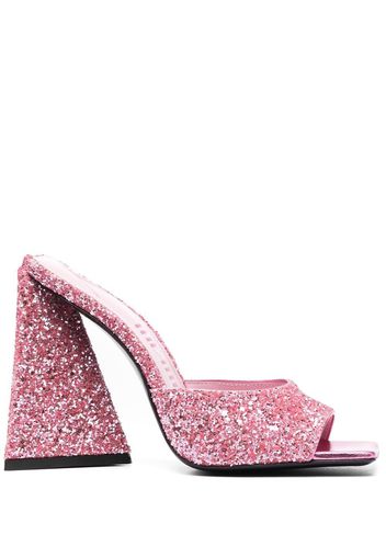 The Attico Devon 115mm sequin embellished mules - Rosa