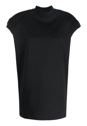 The Attico Laurie high-neck T-shirt - Nero