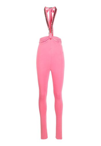 The Attico Ruby neck-strap leggings - Rosa