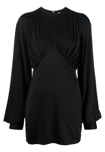 The Attico Judy slit sleeves minidress - Nero