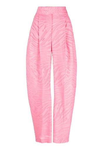 The Attico Gary zebra-pattern trousers - Rosa