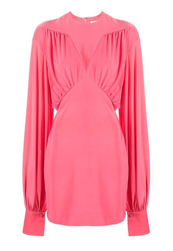 The Attico ruched-effect minidress - Rosa