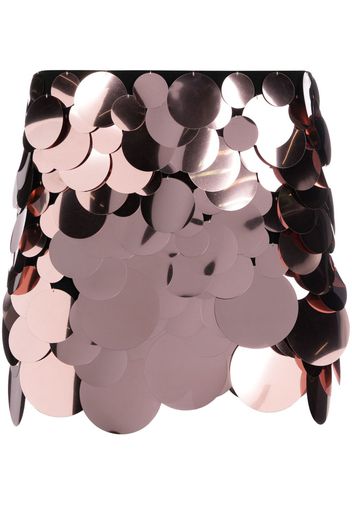 The Attico sequin-embellished mini skirt - Nero