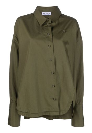 The Attico asymmetric long-sleeve shirt - Verde