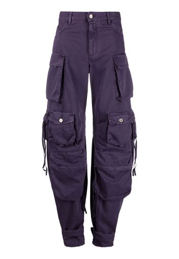 The Attico Cargo Fern denim oversize - Viola