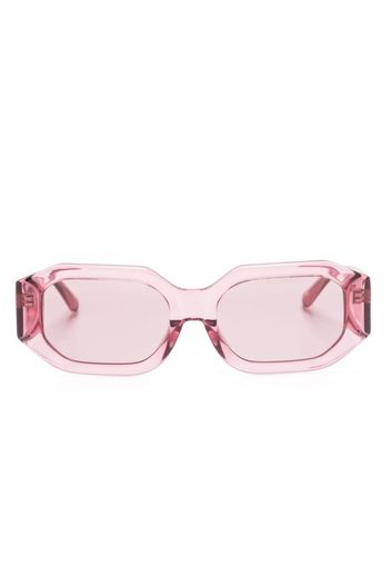 The Attico x Linda Farrow Blake rectangle-frame sunglasses - Rosa