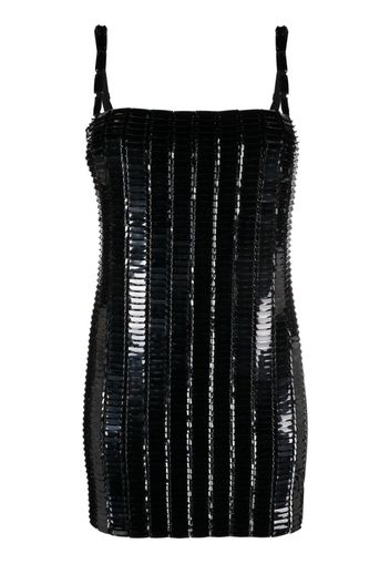 The Attico Rue embellished mini dress - Nero