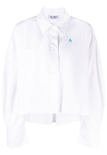 The Attico logo-print poplin shirt - Bianco