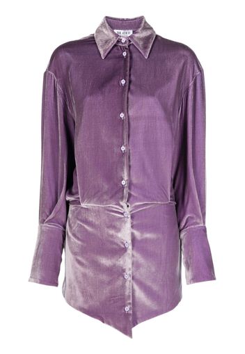 The Attico Sylvie velvet minidress - Viola