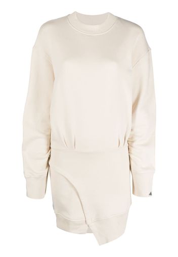 The Attico Ivory asymmetric sweater dress - Toni neutri