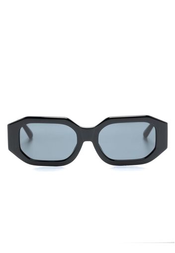 The Attico x Linda Farrow Blake rectangle-frame sunglasses - Nero