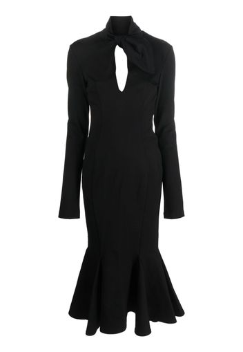 The Attico Isabel open-back midi dress - Nero