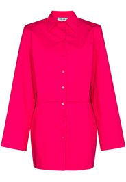 The Attico wide-sleeve cotton shirt dress - Rosa