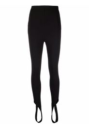 The Attico Jamie cut-out stirrup leggings - Nero