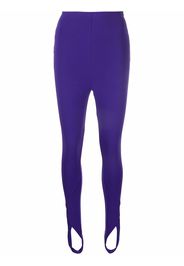 The Attico high-waisted stirrup leggings - Viola