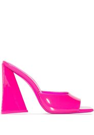 The Attico Devon 115mm patent leather mules - Rosa