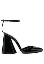 The Attico pointed-toe leather pumps - Nero