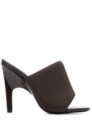 The Attico 110mm open-toe mules - Marrone