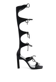 The Attico Aria gladiator sandals 110mm - Nero