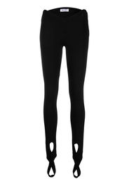 The Attico stirrup leggings - Nero